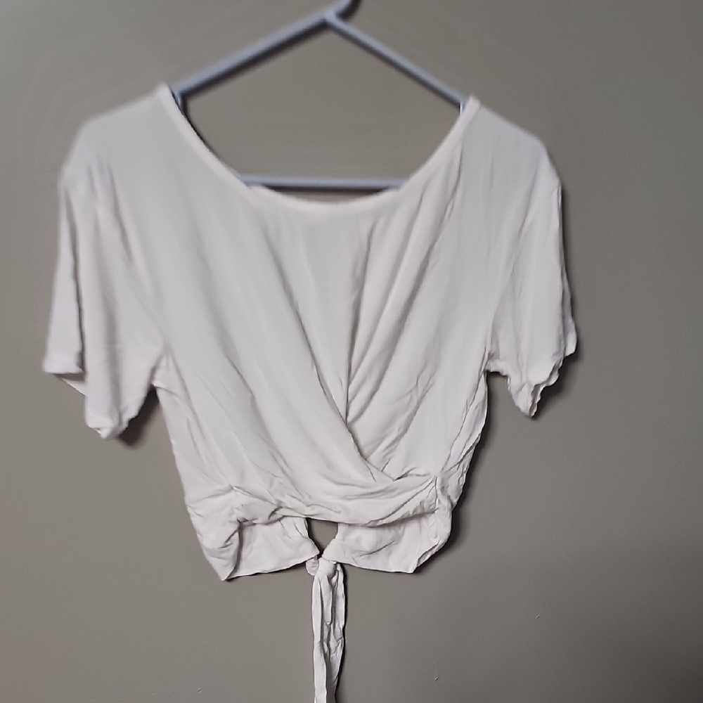 White VS Crop Top